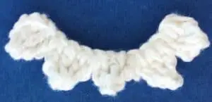 Crochet shark teeth