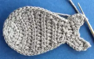Crochet small shark joining for second tail