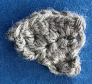 Crochet small shark large bottom fin
