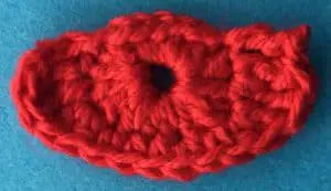 Crochet beach umbrella first section