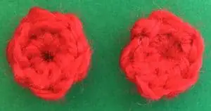 Crochet flip flops flowers