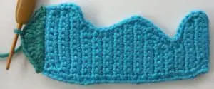Crochet plane mobile joining for front top