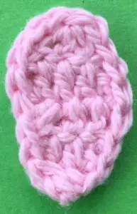 Crochet baby teddy bear arm neatened
