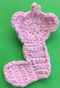 Crochet baby teddy bear body neatened