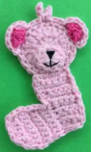 Crochet baby teddy bear body with muzzle