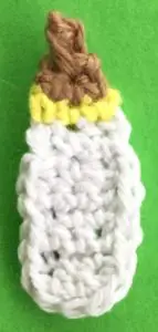 Crochet baby teddy bear bottle finished