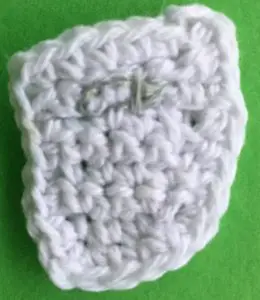 Crochet baby teddy bear nappy with nappy pin