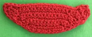 Crochet barbecue bottom section neatened