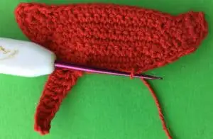 Crochet barbecue joining for second stand leg