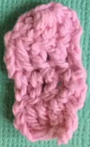 Crochet pig small leg