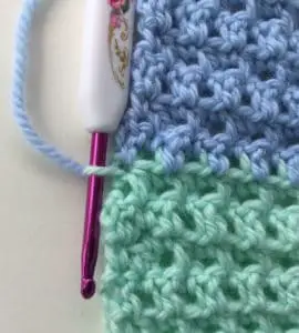 Crochet baby blanket joining for edging