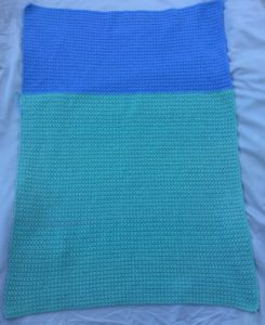 Crochet baby blanket without border