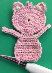 Crochet child teddy bear body