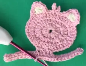 Crochet child teddy bear joining for body