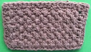 Crochet picnic basket bottom neatened