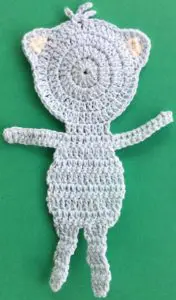 Crochet teddy bear applique legs