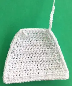 Crochet barbecue apron first strap