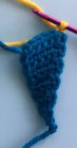 Crochet kite joining first side second section