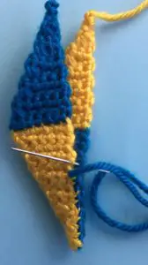Crochet kite joining sides