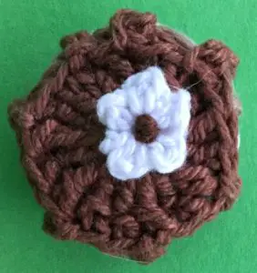 Crochet food for blanket cake