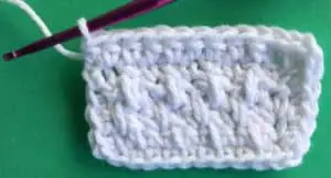 Crochet picnic food basket neatened