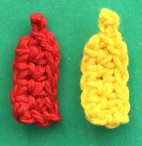 Crochet picnic food sauce bottles