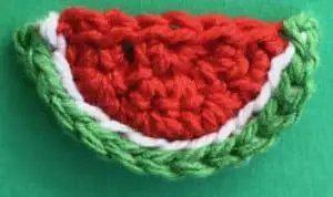 Crochet picnic food watermelon