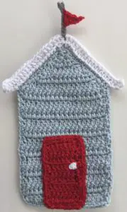 Crochet beach huts hut with door