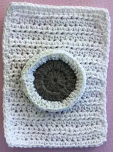 Crochet washing machine body with door