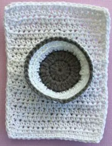 Crochet washing machine body with inner door