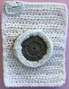 Crochet washing machine body with washing powder drawer