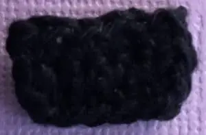 Crochet washing machine control panel neatened