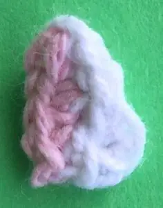 Crochet zebra ear