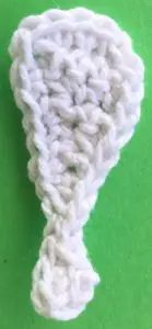 Crochet zebra far back leg neatened