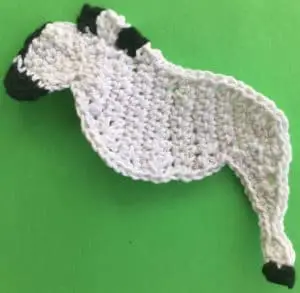Crochet zebra fourth mane piece