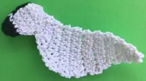Crochet zebra head and body