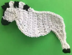 Crochet zebra mane