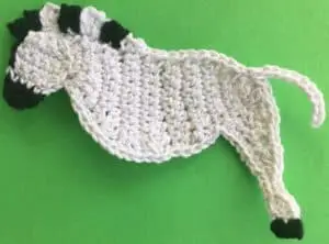 Crochet zebra tail