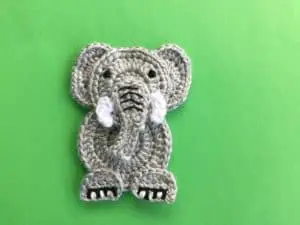 Finished crochet easy asian elephant landscape