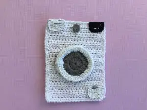 Finished crochet washing machine pattern landscape