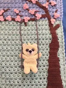 Teddy bears picnic baby blanket tree with teddy bear
