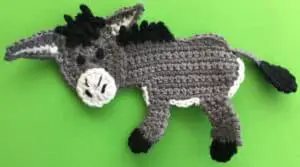 Crochet donkey body with head