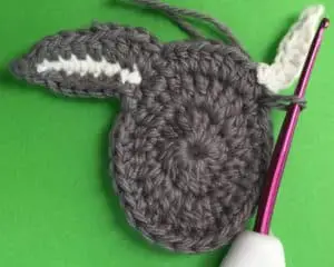 Crochet donkey joining for second outer ear