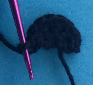 Crochet girl hair