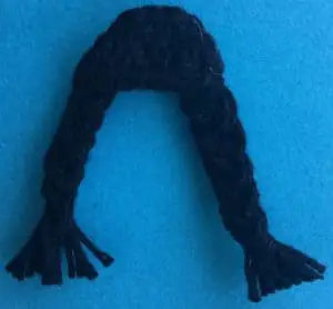 Crochet girl hair with plaits