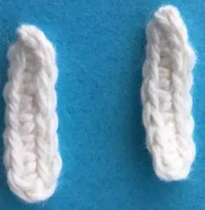 Crochet girl legs