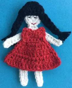 Crochet girl legs on girl