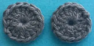 Crochet motorbike inner wheels