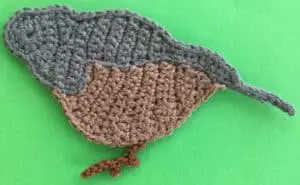 Crochet quail front claw