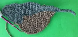 Crochet quail joining for tummy neatening